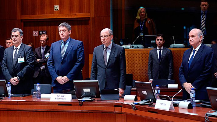 Telediario 1 - Los ministros de Interior de la UE evaluarán medidas para compartir información sobre terrorismo tras los atentados de Bruselas