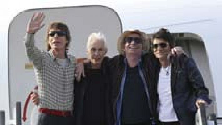 Telediario 1 - Los Rolling Stones ya están en La Habana para un concierto histórico