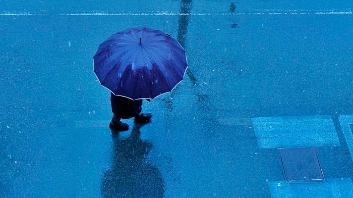 El tiempo - Precipitaciones persistentes y localmente fuertes en Galicia