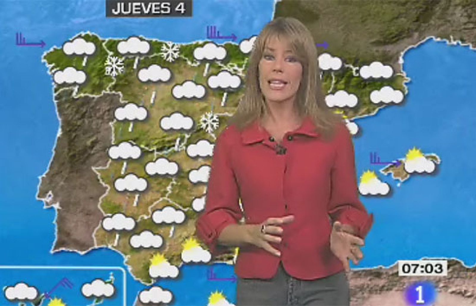 Este jueves se esperan lluvias en el tercio norte de la Península y se prevé que suban las temperaturas.