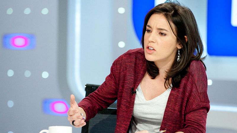 La portavoz de Podemos en el Congreso, Irene Montero, considera que debe haber una relación simétrica entre el PSOE y Podemos