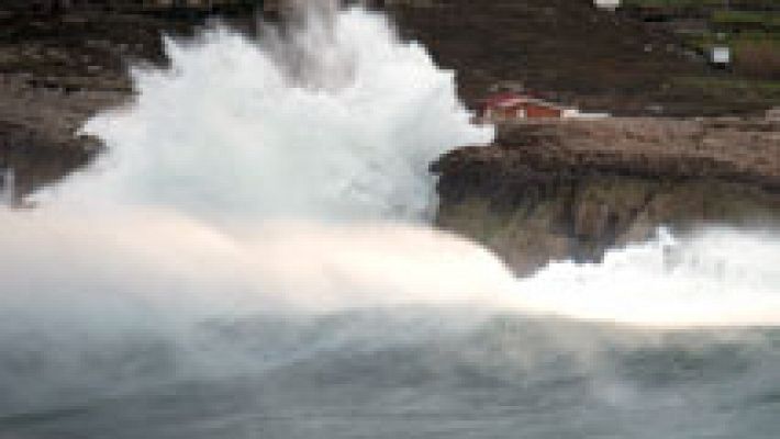 Viento fuerte en la Cordillera Cantábrica y en Galicia, donde lloverá