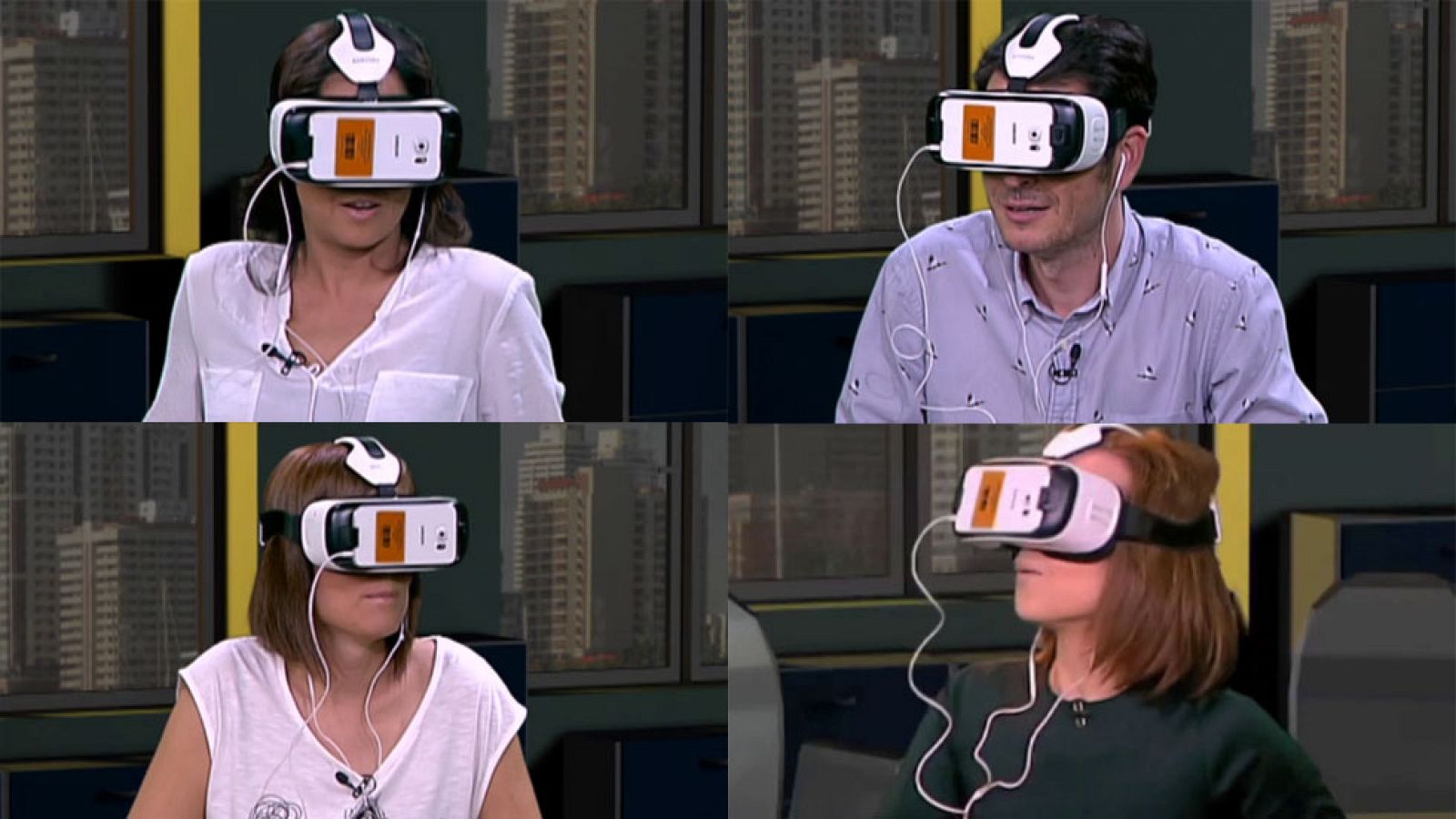 Carlos del Amor, Mara Torres, Mónica López y Aura Garrido prueban la nueva aplicación de realidad virtual de 'El Ministerio del Tiempo' en 'La puerta del tiempo'. Ésta es su reacción.