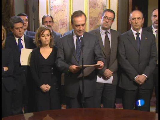  - Partidos políticos, patronal y sindicatos han vuelto a mostrar unidos su rechazao a ETA