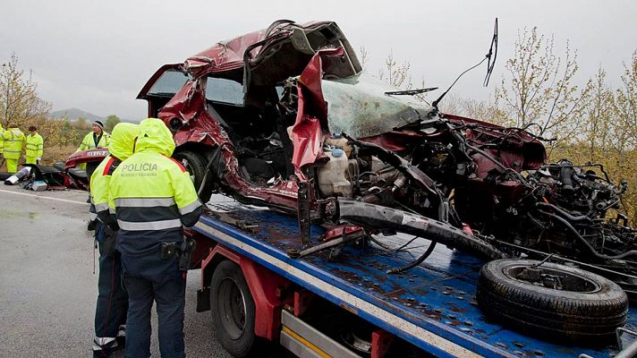 Mueren siete personas en un accidente en Girona