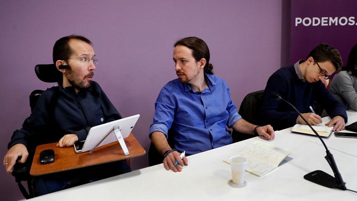 Telediario 1 - Podemos consultará a sus bases cualquier decisión final sobre una posible investidura