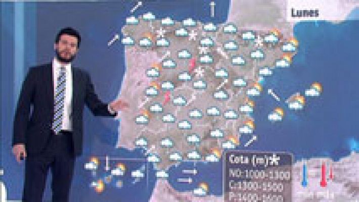El tiempo - Lluvias generalizadas en toda la península y viento en el litoral sudeste