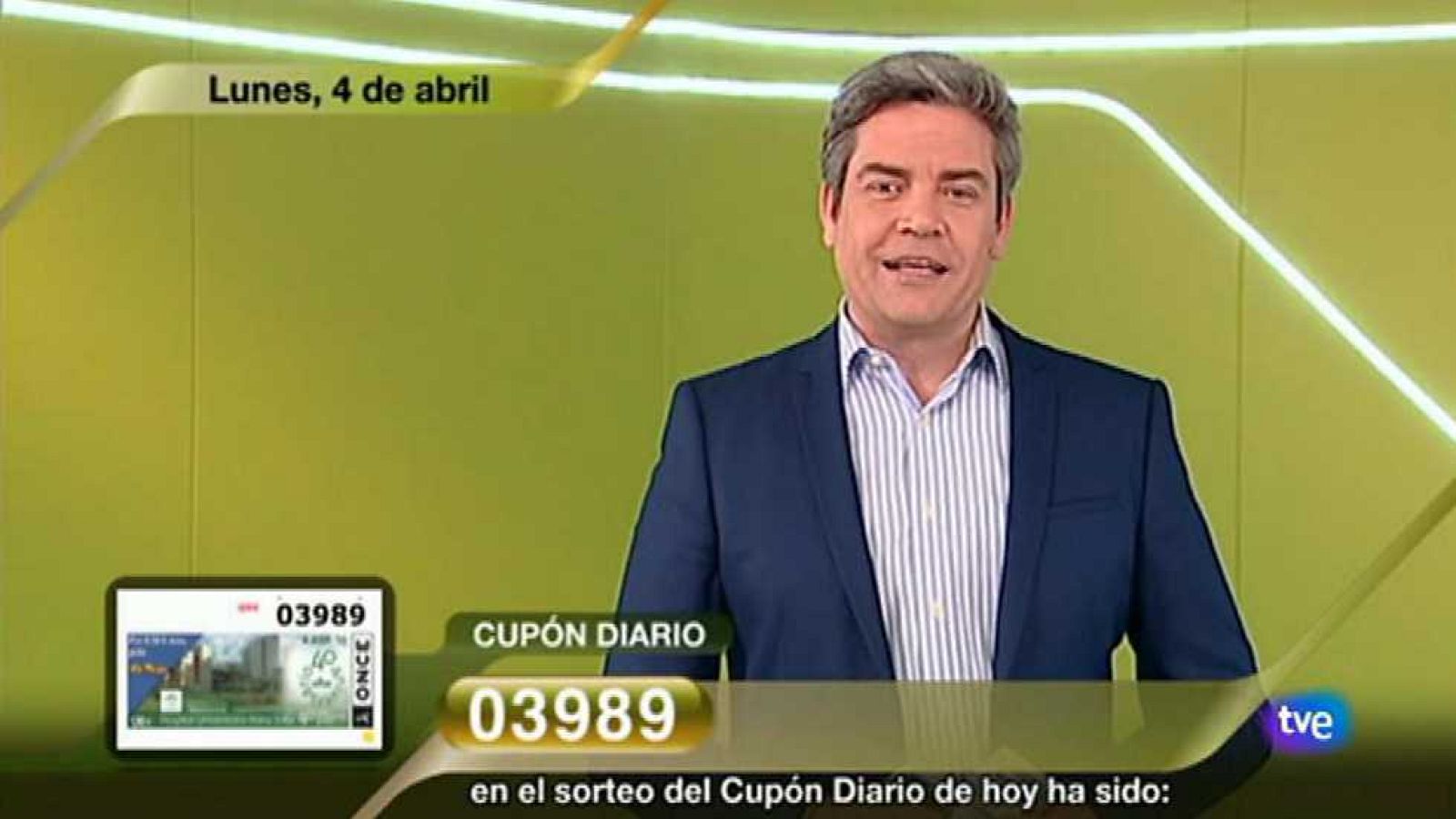 Sorteo ONCE - 04/04/16 - ver ahora