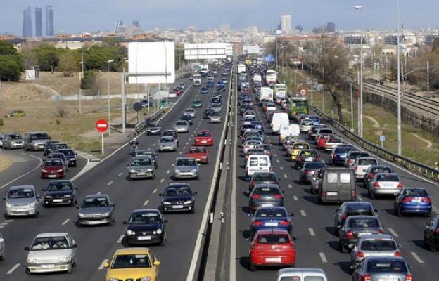 Mucho movimiento en el puente