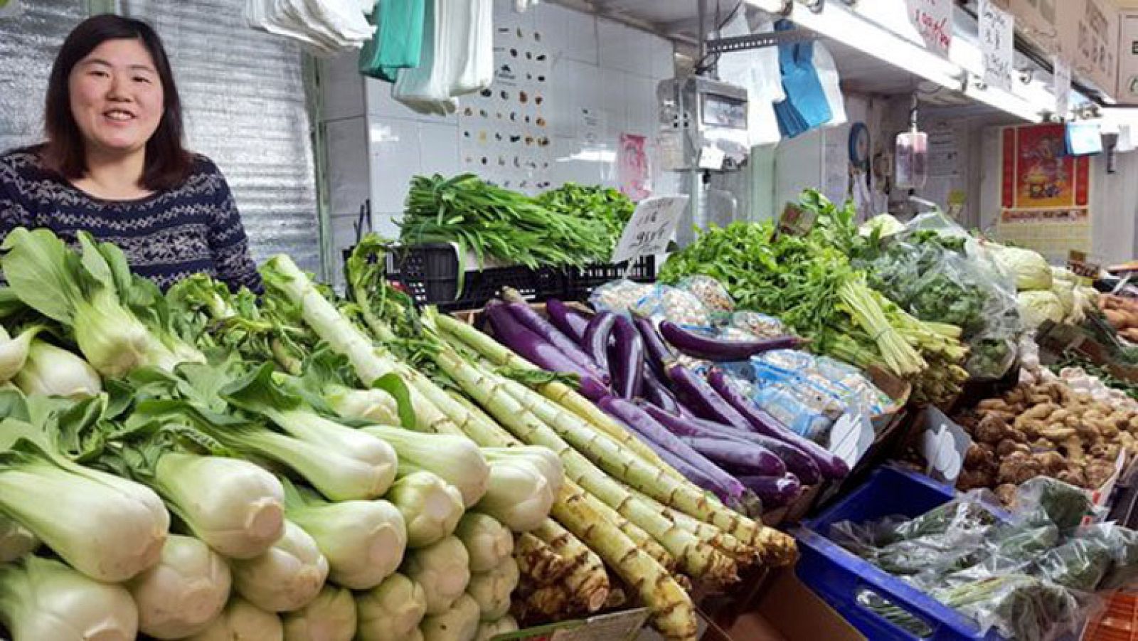 Un mercado de productos exóticos