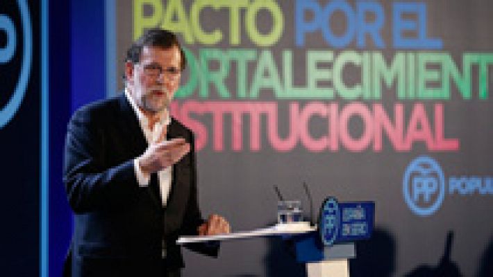 Telediario 1 - Rajoy relanza su propuesta de gran coalición
