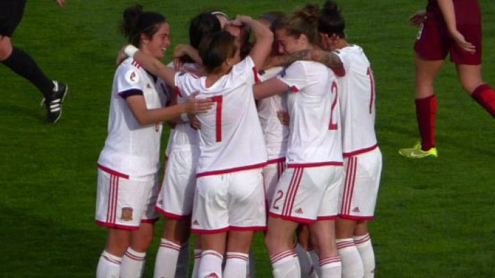 Telediario 1 - La selección femenina golea a Portugal camino a la Euro 2017