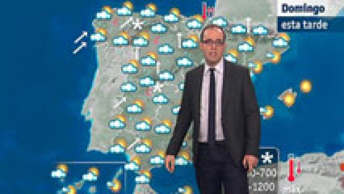 Precipitaciones persistentes en Galicia y los Pirineos