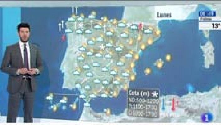 El tiempo - Lluvias repartidas por casi toda España en el arranque de semana