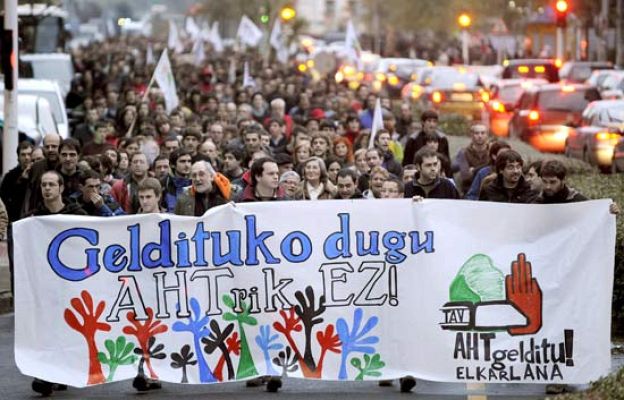  - Manifestación contra el AVE vasco