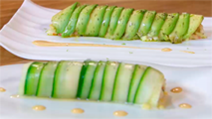RTVE Cocina - Receta de canelón con aguacate y calabacín