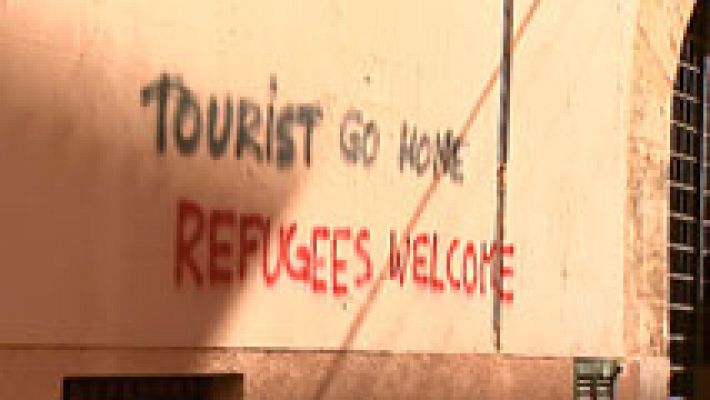 Aparecen en Palma de Mallorca mensajes pidiendo la expulsión de los turistas extranjeros