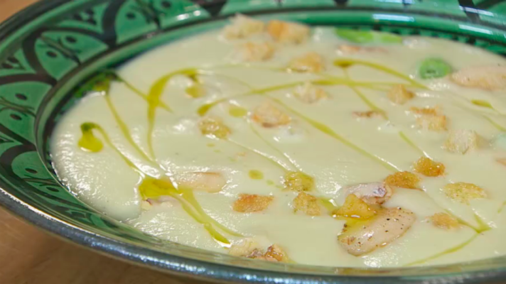 RTVE Cocina - Receta de crema de puerros con pera