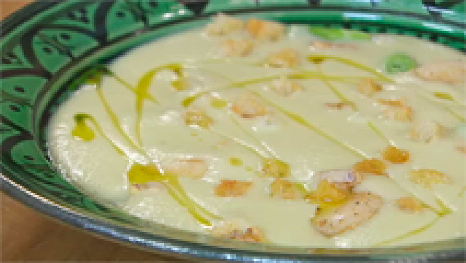 Receta de crema de puerros con pera