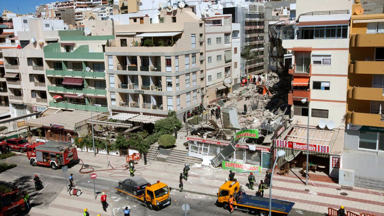 Un edificio de viviendas se ha desplomado en Tenerife