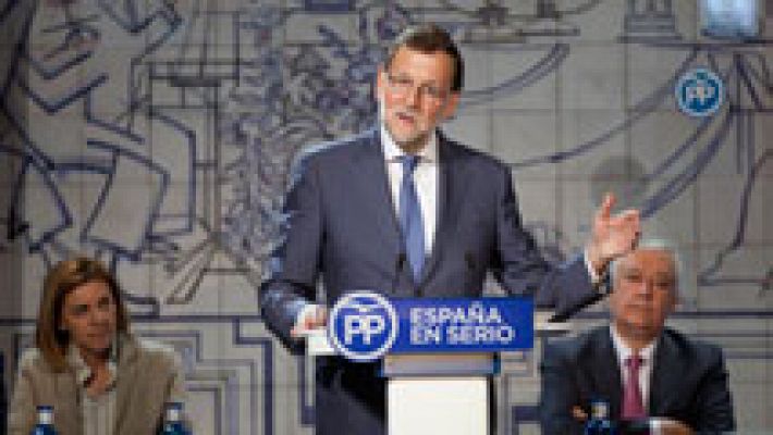 Telediario 1 - Rajoy sigue apostando por un gobierno de gran coalición presidido por él