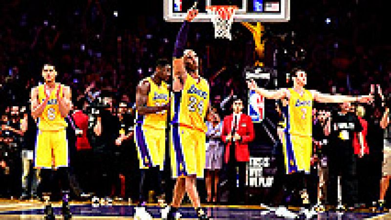 El alero de Los Angeles Lakers Kobe Bryant ha protagonizado una  despedida a la altura de su mito en la NBA, al anotar 60 puntos en elúltimo partido de su carrera saldado con victoria del equipo  californiano ante Utah Jazz (101-96), el colofón perfe