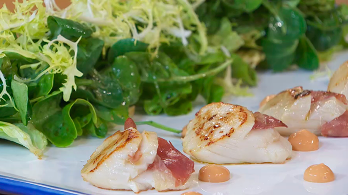 RTVE Cocina - Receta de ensalada de vieiras