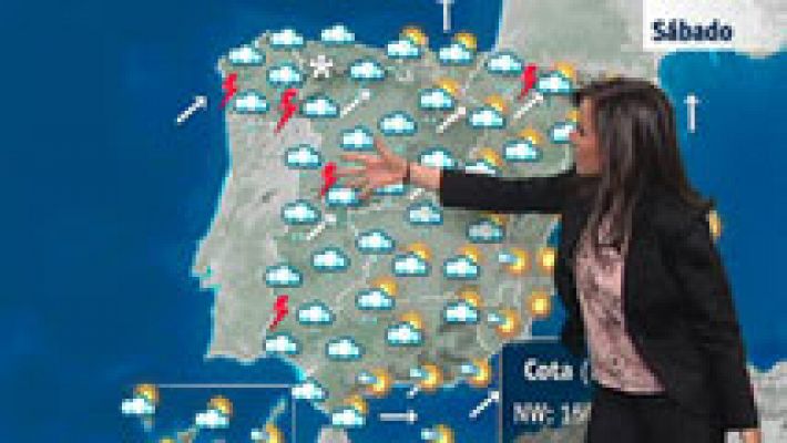 El tiempo - Lluvia en Galicia, Castilla y León, Extremadura, Andalucía y Pirineos