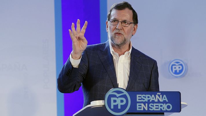 Telediario 1 - Rajoy reitera su apuesta por la gran coalición y critica la actitud "mendicante" de Sánchez