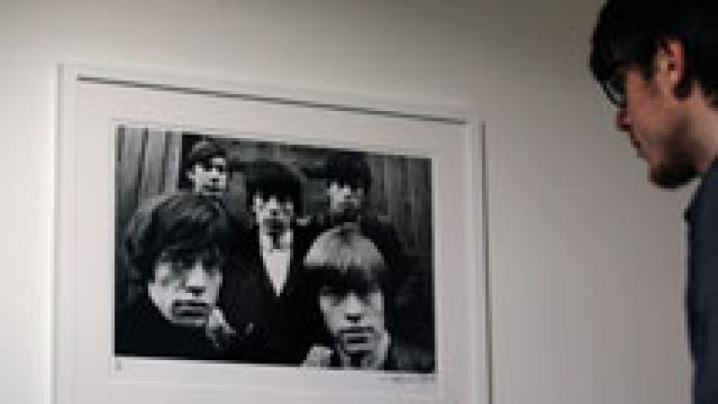 Terry O'Neill inaugura en Madrid una exposición de fotos que tomó a Rolling Stones