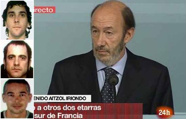  - Rubalcaba: la detención de Iriondo