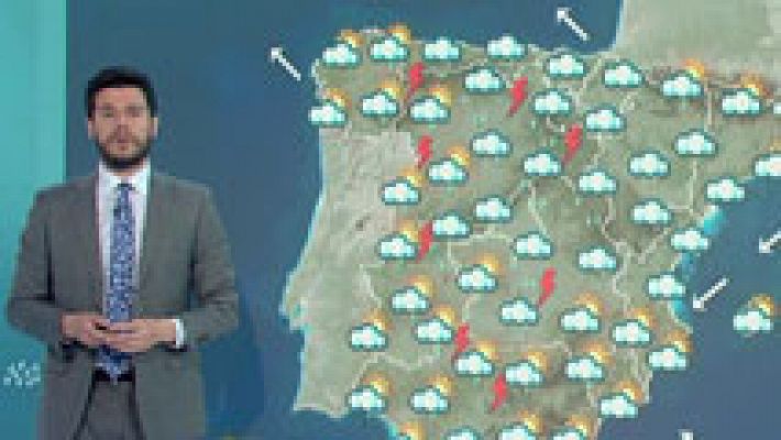 El tiempo - Cielo nuboso y chubascos en la mayor parte de la Península