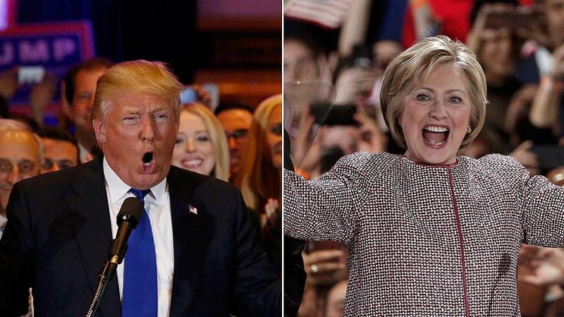 Trump y Clinton hacen valer su condici�n de favoritos y se llevan las primarias de Nueva York