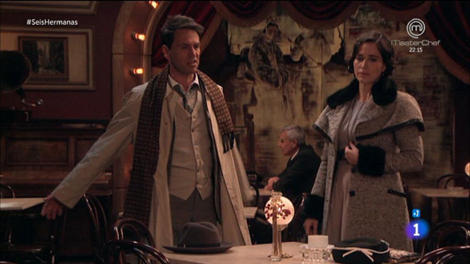 Seis Hermanas - Germán se emborracha y discute con Adela en el ámbigu