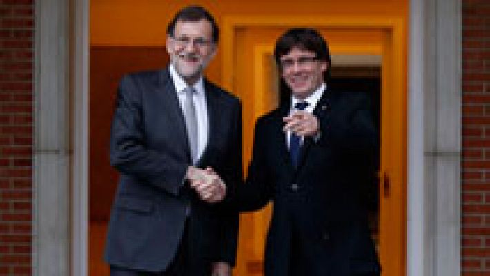 Puigdemont pide el referéndum y Rajoy le advierte: "Sin ley no hay democracia"