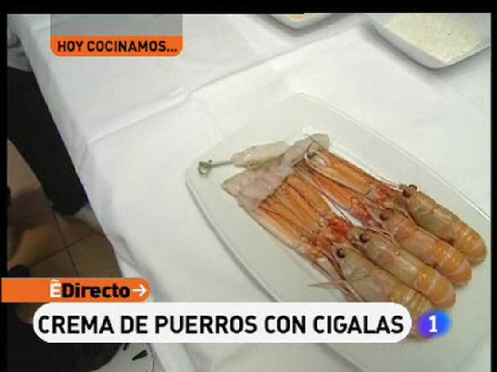 España Directo - Crema de puerros con cigalas - RTVE Cocina | Ver