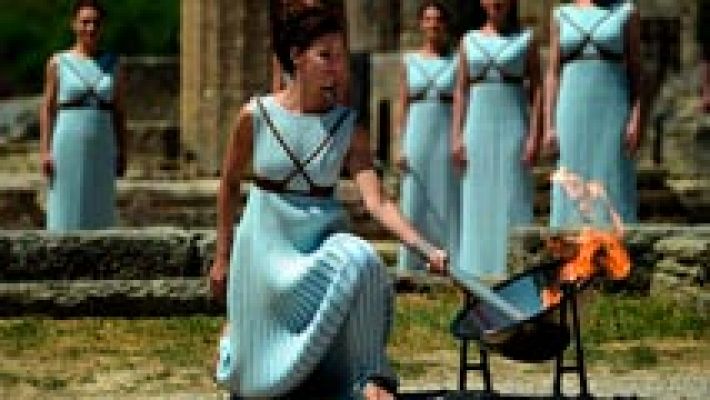  - Encendido de la llama olímpica