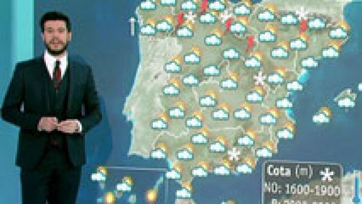 El tiempo - Nubes en casi toda España