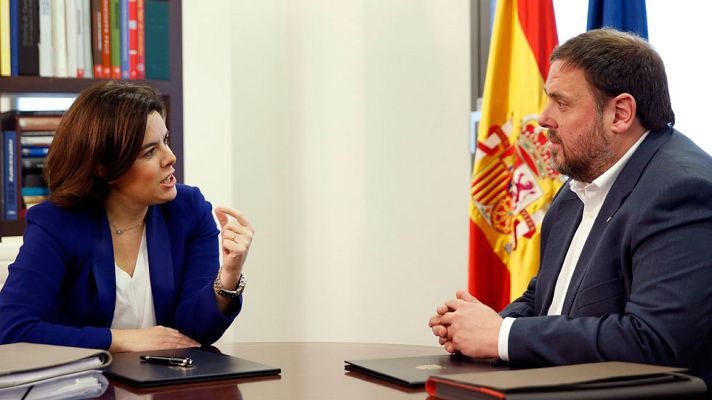 Telediario 1 - Gobierno y Genaralitat inician el "deshielo" con diferencias sobre el Constitucional y la financiación