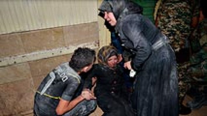 Telediario 1 - La ciudad siria de Alepo sufre una oleada de bombardeos con decenas de muertos