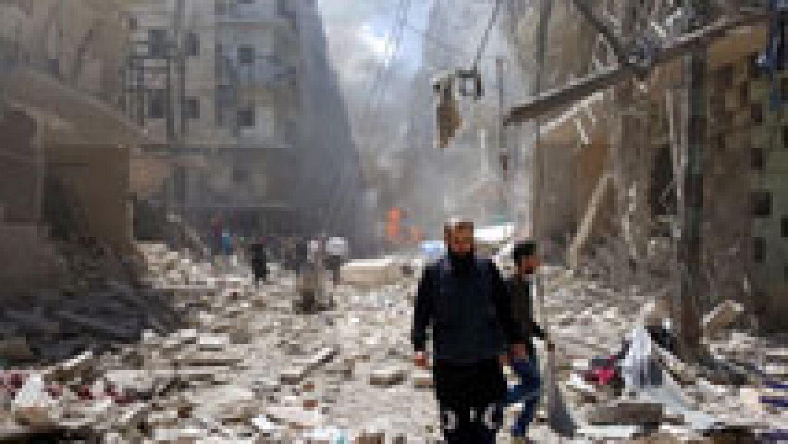 Telediario 1: Un nuevo bombardeo en Alepo ha alcanzado una clínica en zona rebelde | RTVE Play