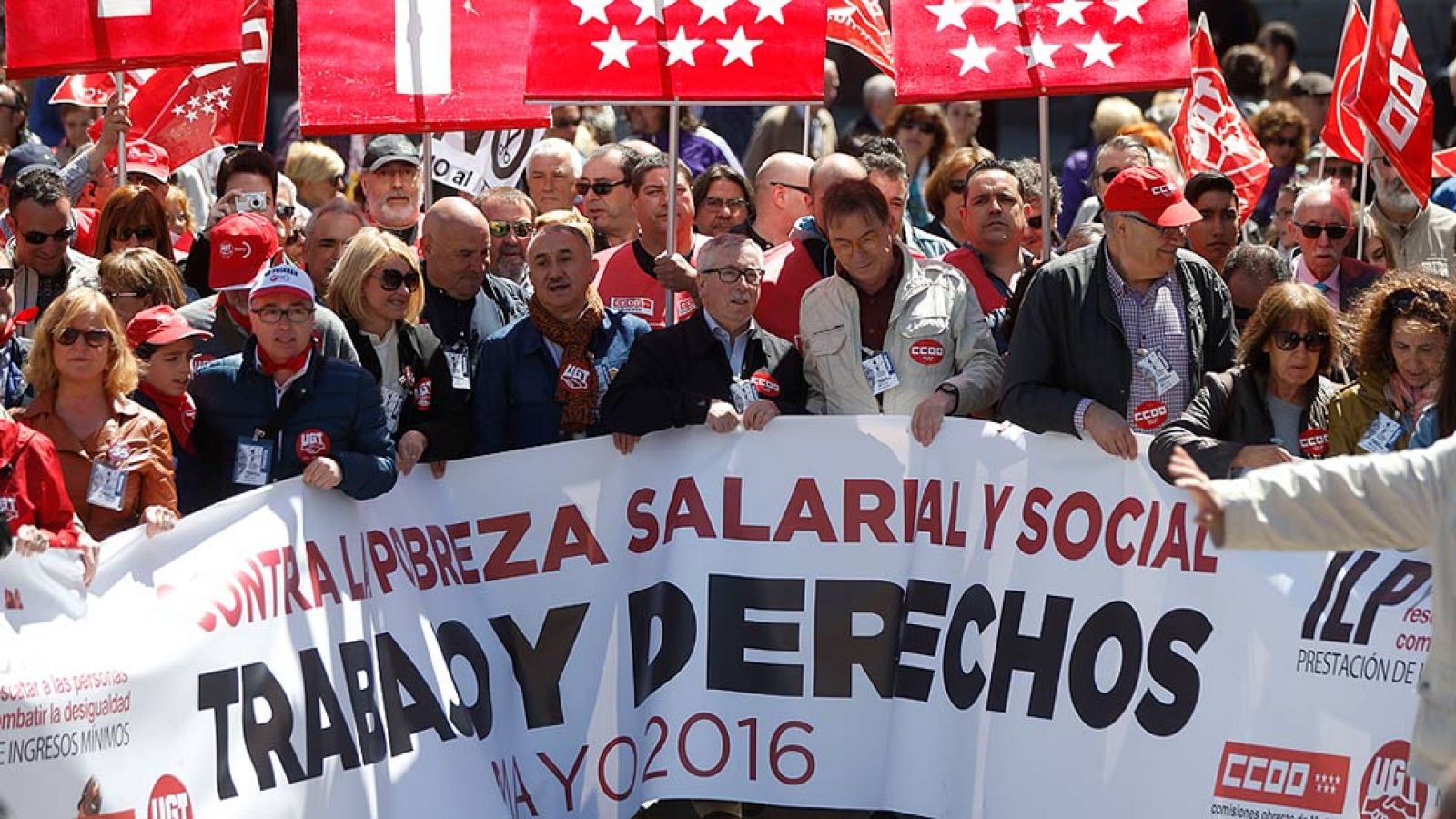 CCOO y UGT aprovechan el 1 de mayo para pedir el voto y un Gobierno de cambio