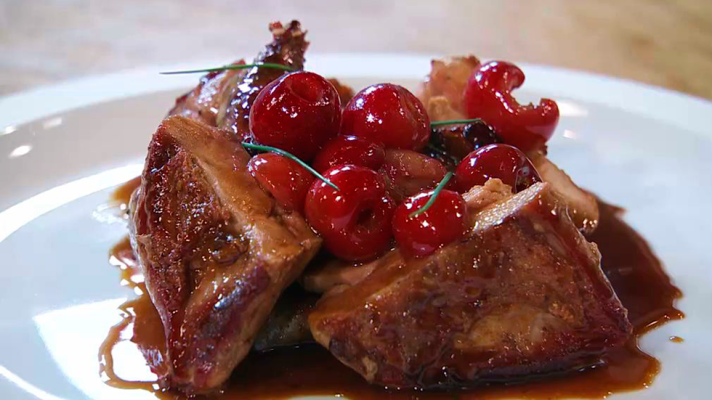 RTVE Cocina - Faisán con cerezas