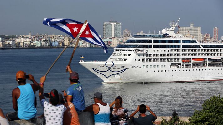 Telediario 1 - Llega a La Habana el primer crucero de EE.UU. en más de 50 años