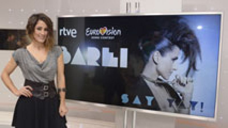 Eurovisin 2016 - Rueda de prensa de Barei antes de partir rumbo a Estocolmo