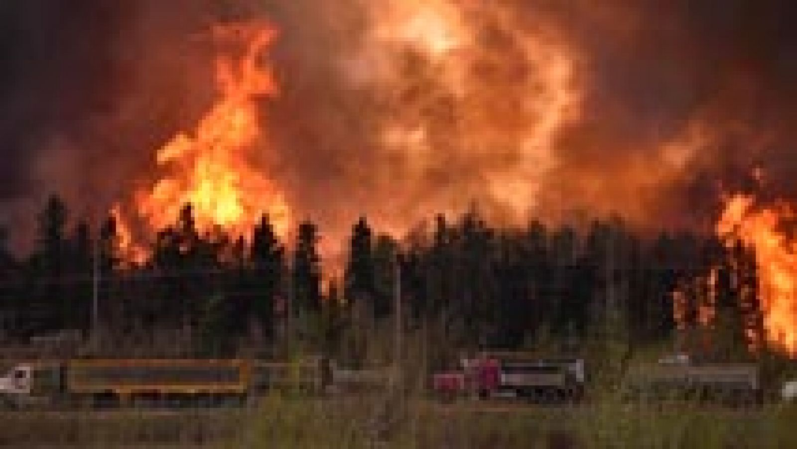 Telediario 1: Evacuada una ciudad canadiense por un incendio | RTVE Play