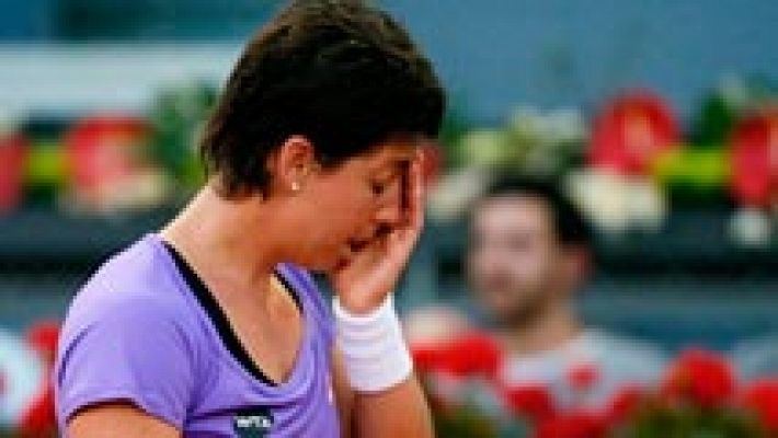 Carla Suárez se despide del Madrid Open entre lágrimas