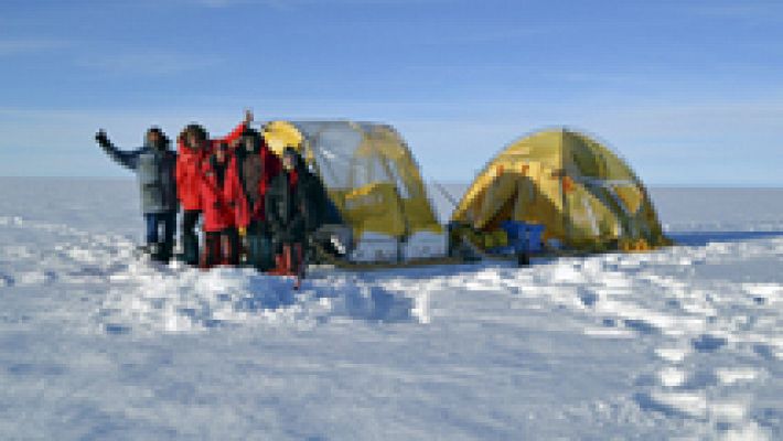 Nueva expedición de trineos de viento en Groenlandia