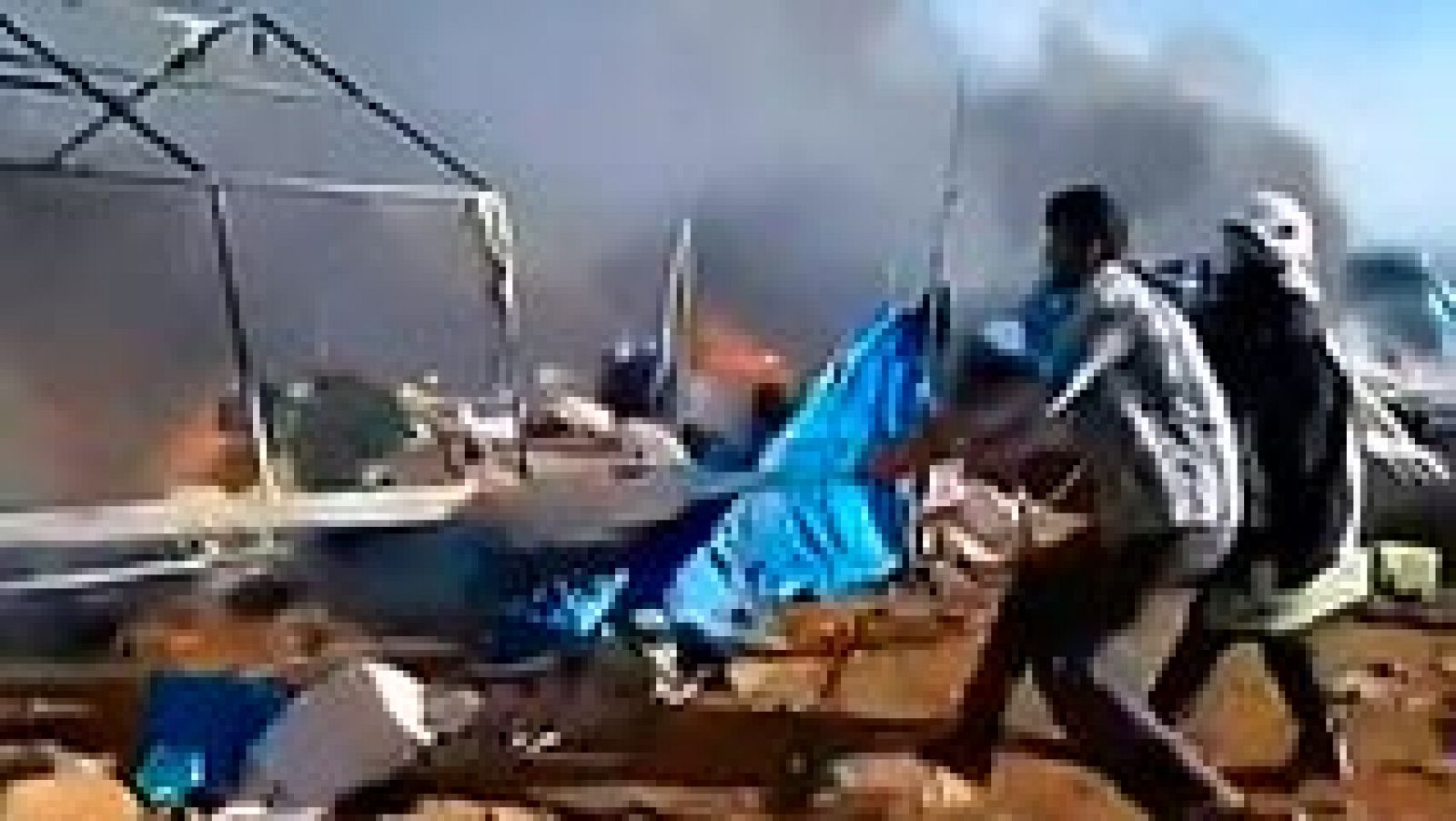Telediario 1: Un ataque aéreo deja al menos 28 muertos en un campo de refugiados en el norte de Siria | RTVE Play