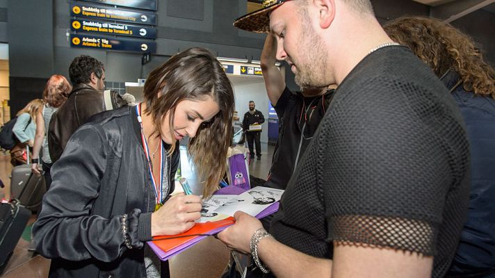 Eurovisión - El primer día de Barei en Estocolmo